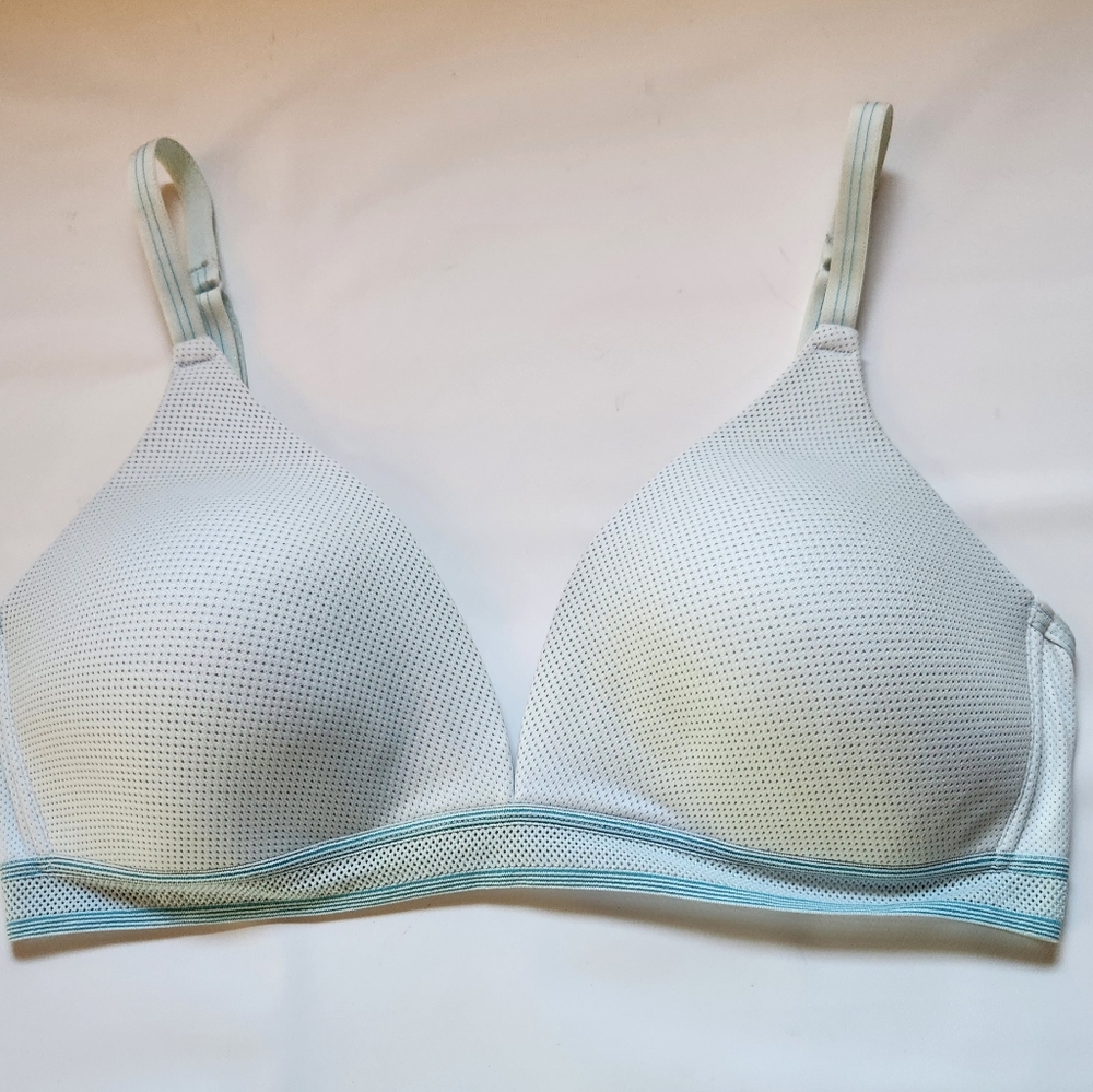 Bestform Bra #5006284 Size 36C Blue Mesh Wireless
